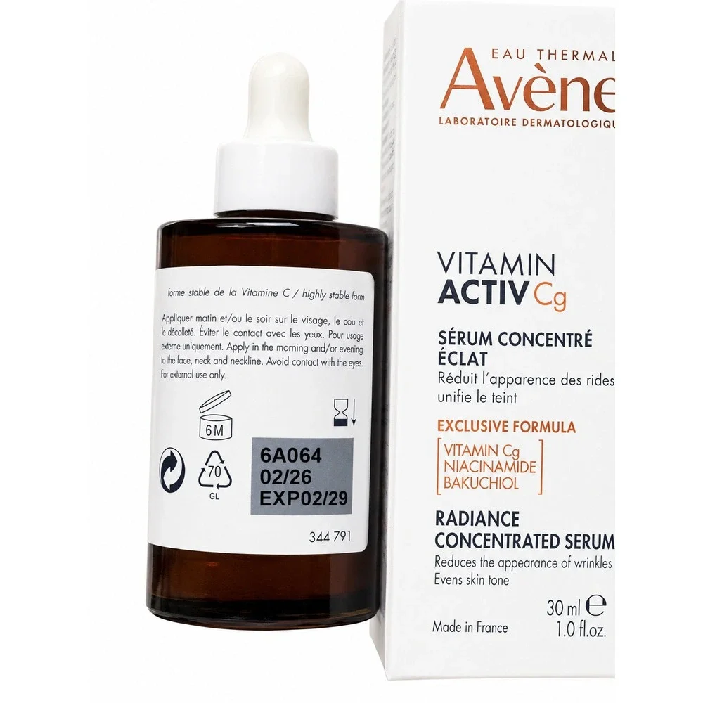 Avène Vitamin Activ Cg Radiance Concentrated Serum 1 oz 30ml Vitamin C NEW